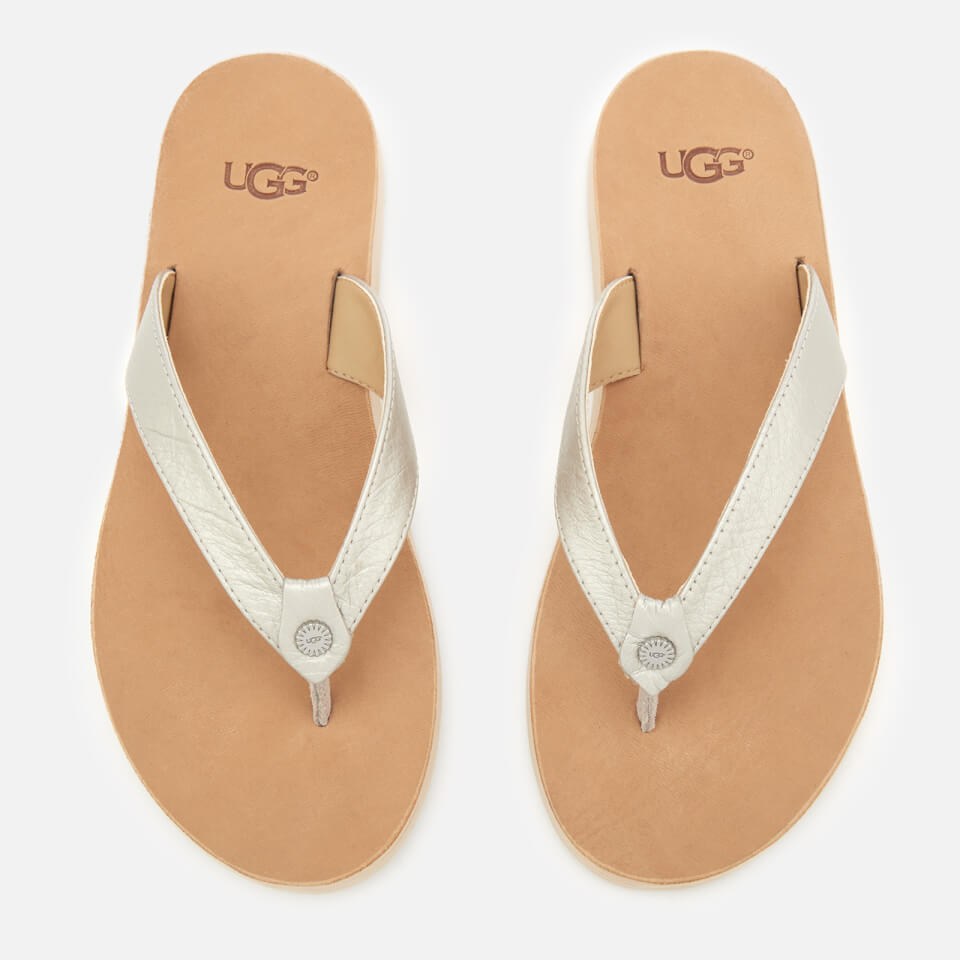 ugg tawney metallic flip flop