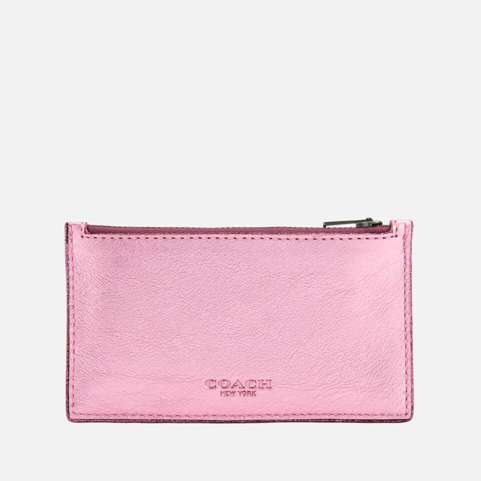 Coach Women's Zip Card Case - Blush/Primrose - Free UK Delivery over £50