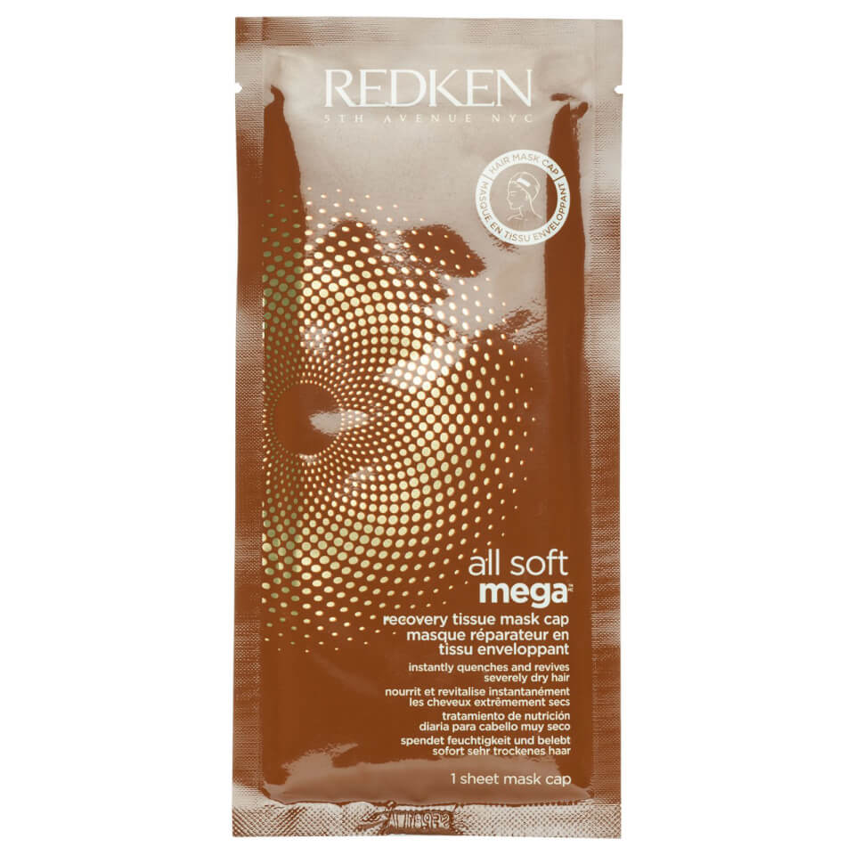 Redken All Soft Mega Recovery Tissue Mask Cap (Pack of 10 