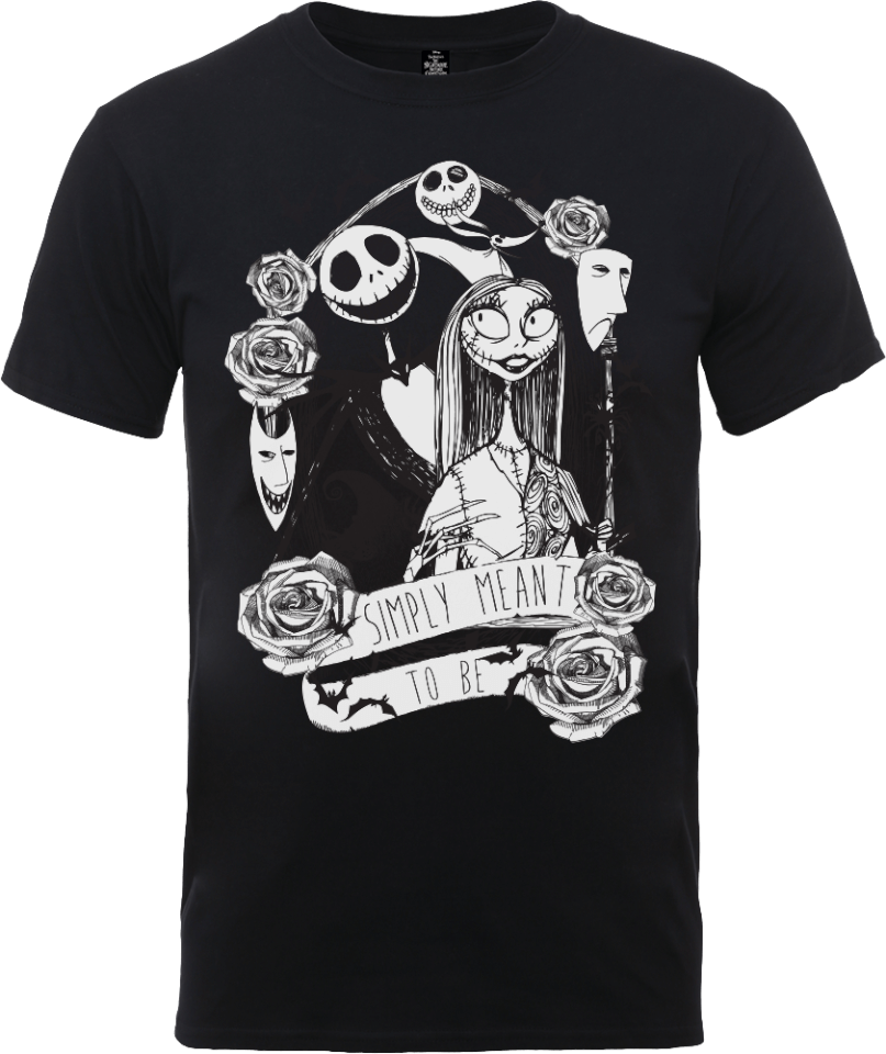 Mens T Shirt Disney Nightmare Before Christmas Jack and Sally