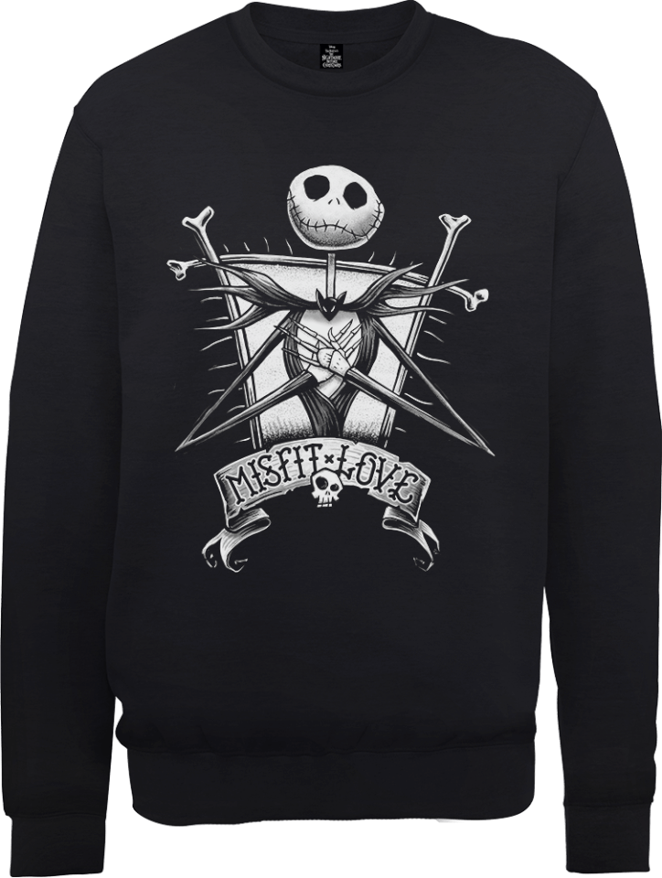 the nightmare before christmas jack skellington misfit love black sweatshirt pop in a box us - Misfits Christmas Sweater the nightmare before christmas jack skellington misfit love black sweatshirt pop in a box us - Misfits Christmas Sweater