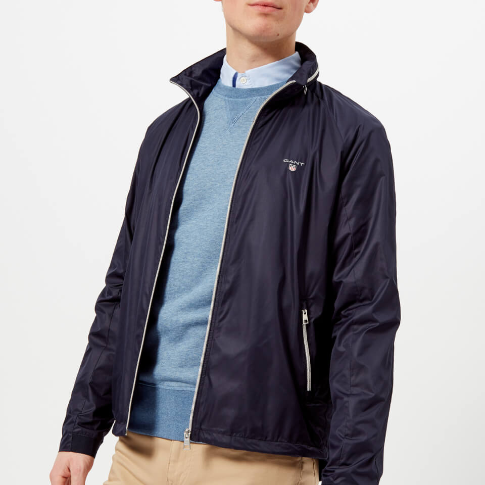 GANT Men's Windbreaker Jacket Classic Blue Clothing