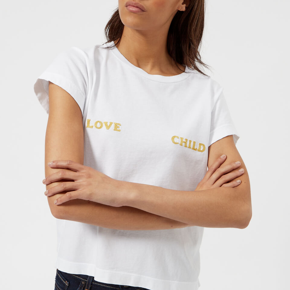 Wildfox Women's Love Child Short Sleeve T-Shirt - White - Free UK ...