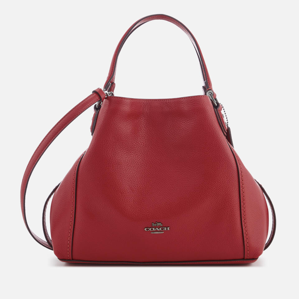 Coach Women&#39;s Edie 28 Shoulder Bag - Washed Red - Free UK Delivery over £50