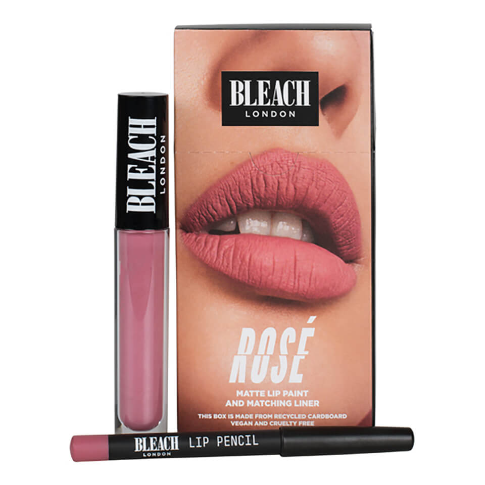 Bleach London Lip Kit Rose Free Shipping Lookfantastic