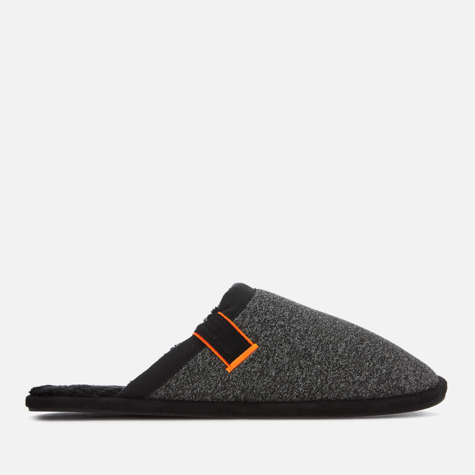 Superdry Men's Classic Mule Slippers Black Mega Marl