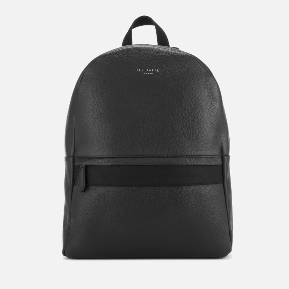 Ted Baker Men&#39;s Rickrak Leather Backpack - Black Mens Accessories | 0