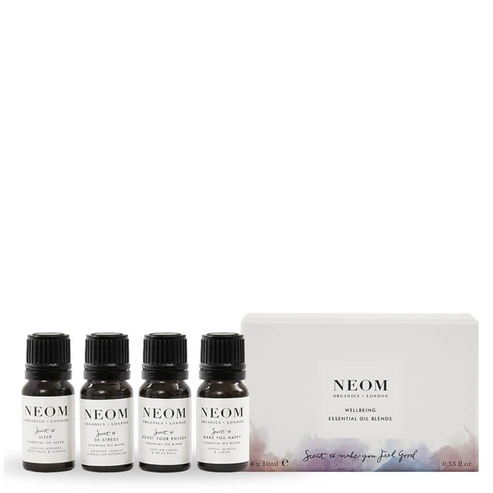 NEOM Essential Oil Blends 4 x 10ml (Worth £80.00) Free Shipping