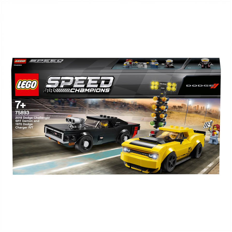 lego speed champions 2018 dodge challenger srt demon and 1970 75893 building car