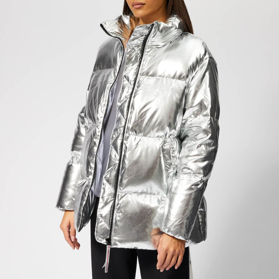 tommy hilfiger silver down puffer jacket