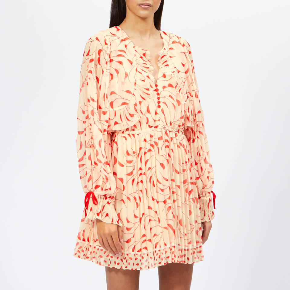 self portrait crescent midi dress