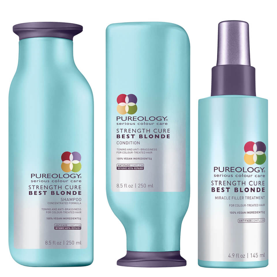 Pureology Strength Cure Best Blonde Trio Free Shipping
