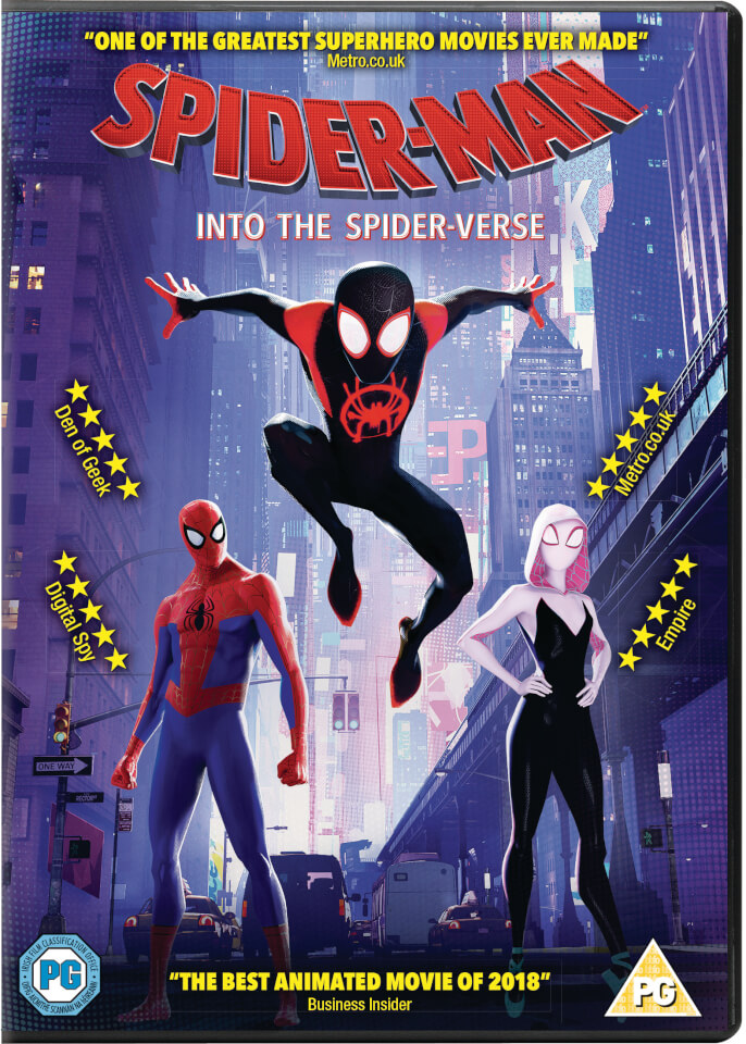 SpiderMan Into The SpiderVerse DVD Zavvi