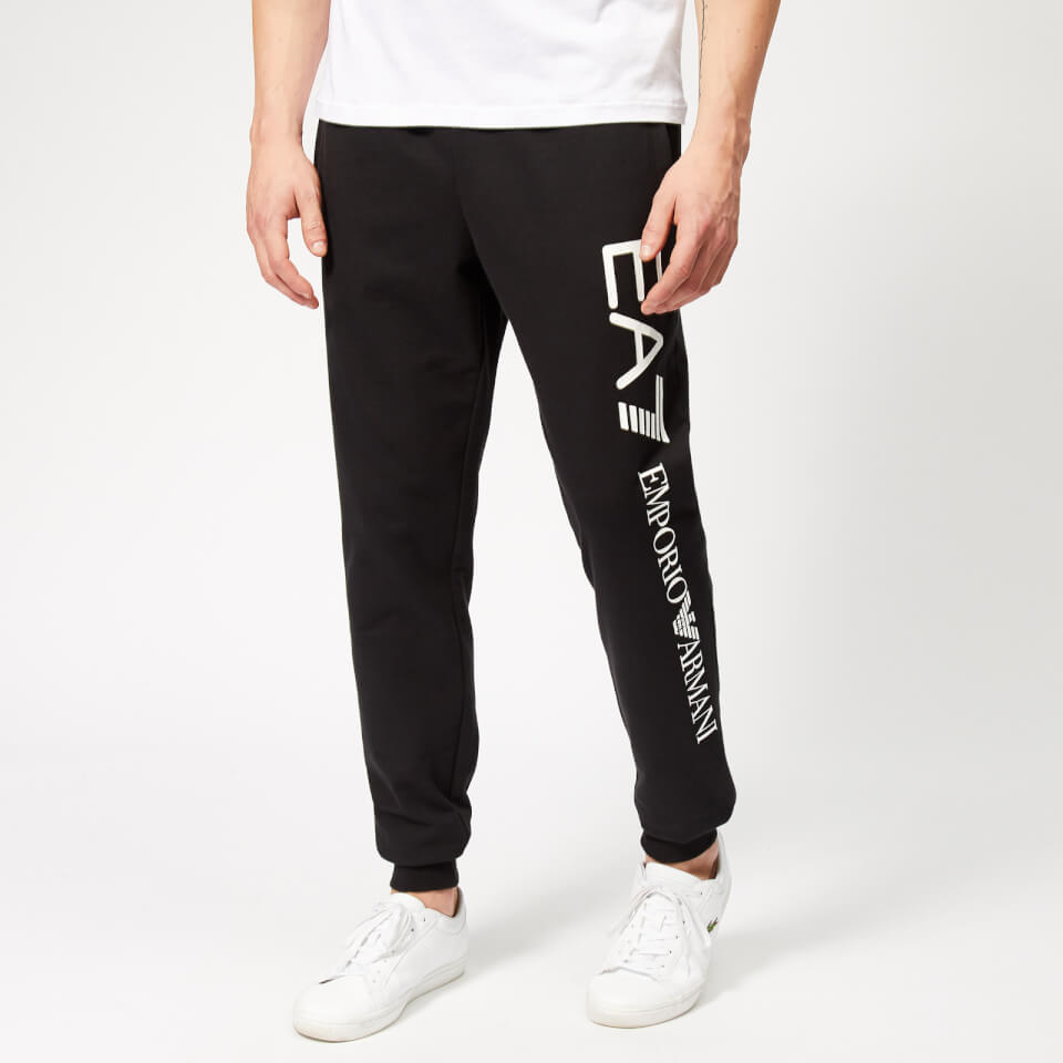 men's black armani joggers
