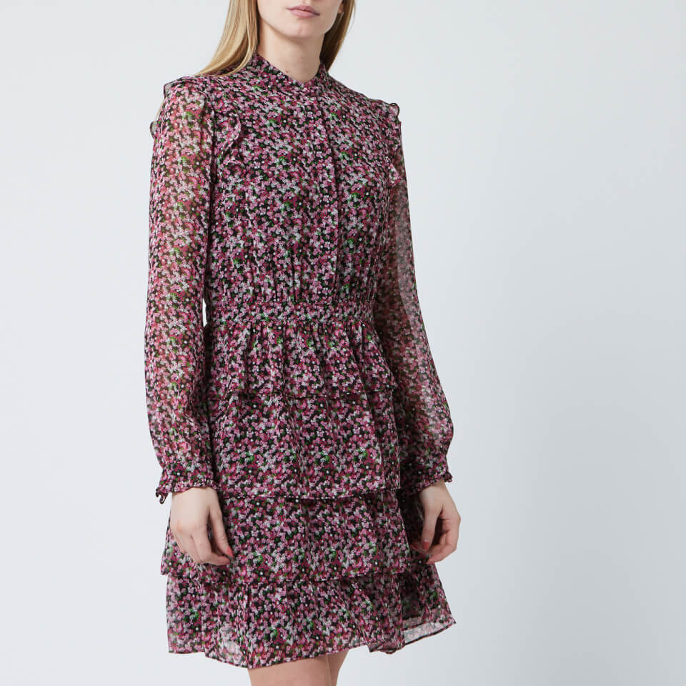 carnation georgette shirtdress