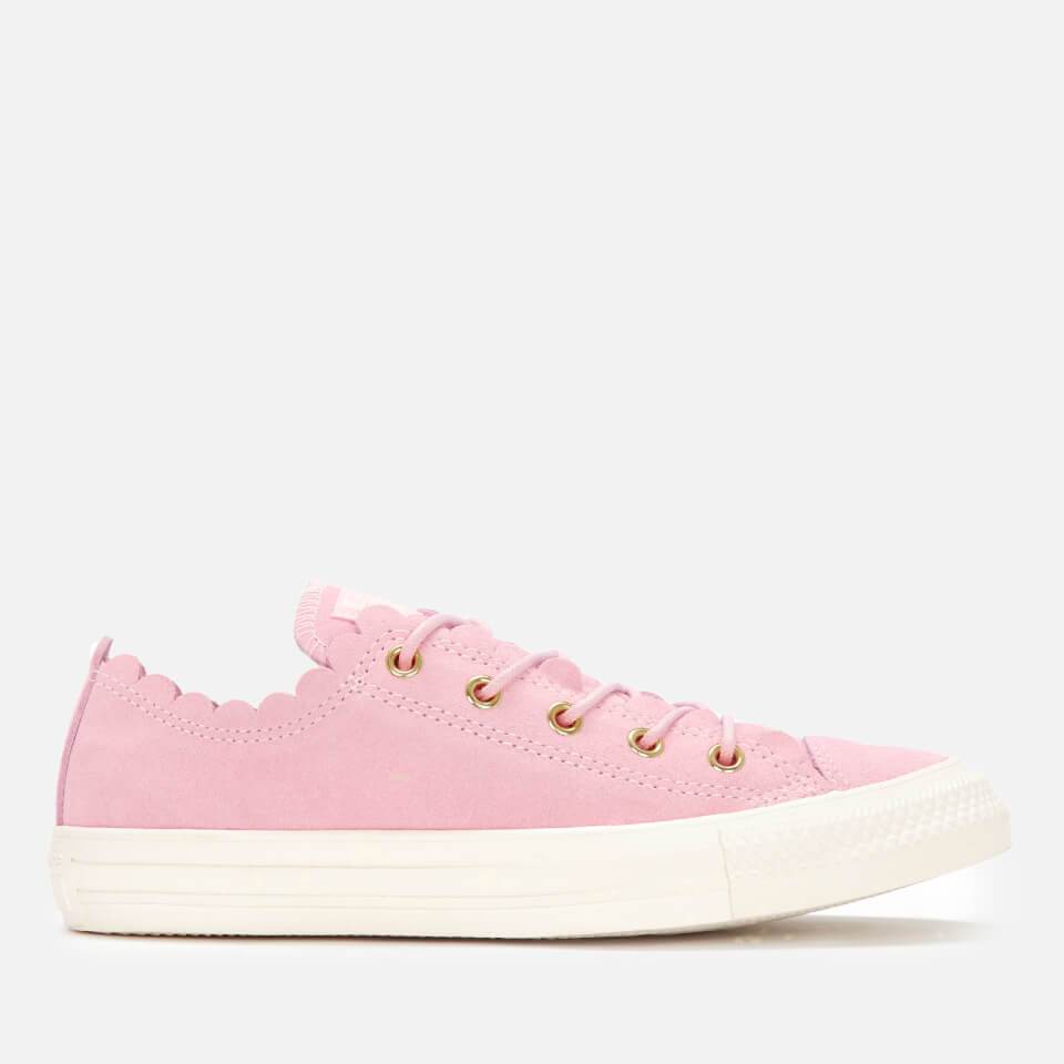white scalloped converse