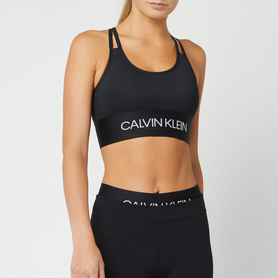 Calvin Klein Performance Women's Sports Bra - CK Black - Free UK ...