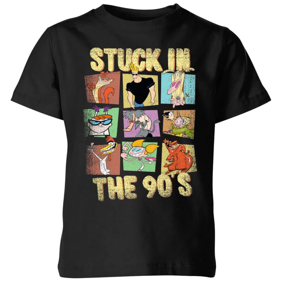 Cartoon Network Stuck In The 90s Kids' TShirt Black