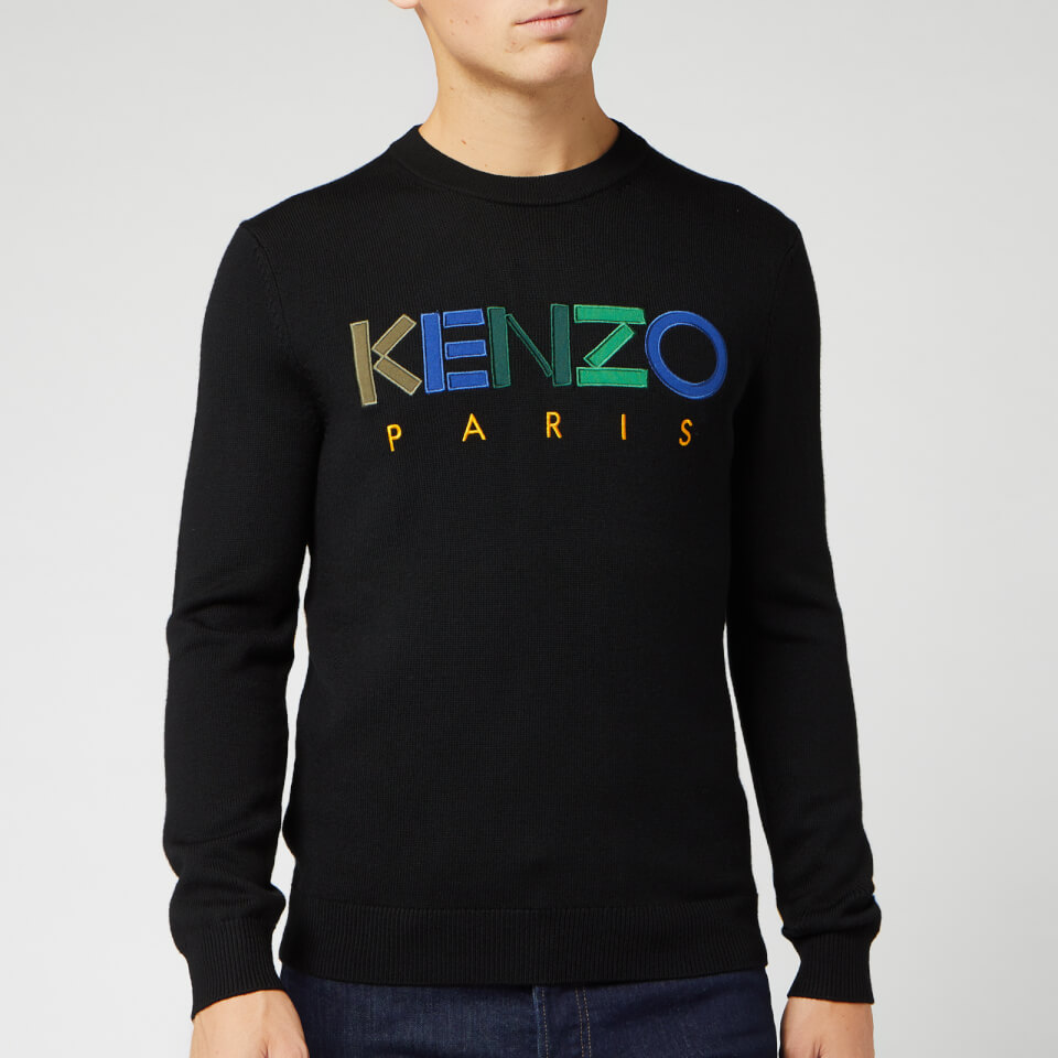 black mens kenzo jumper