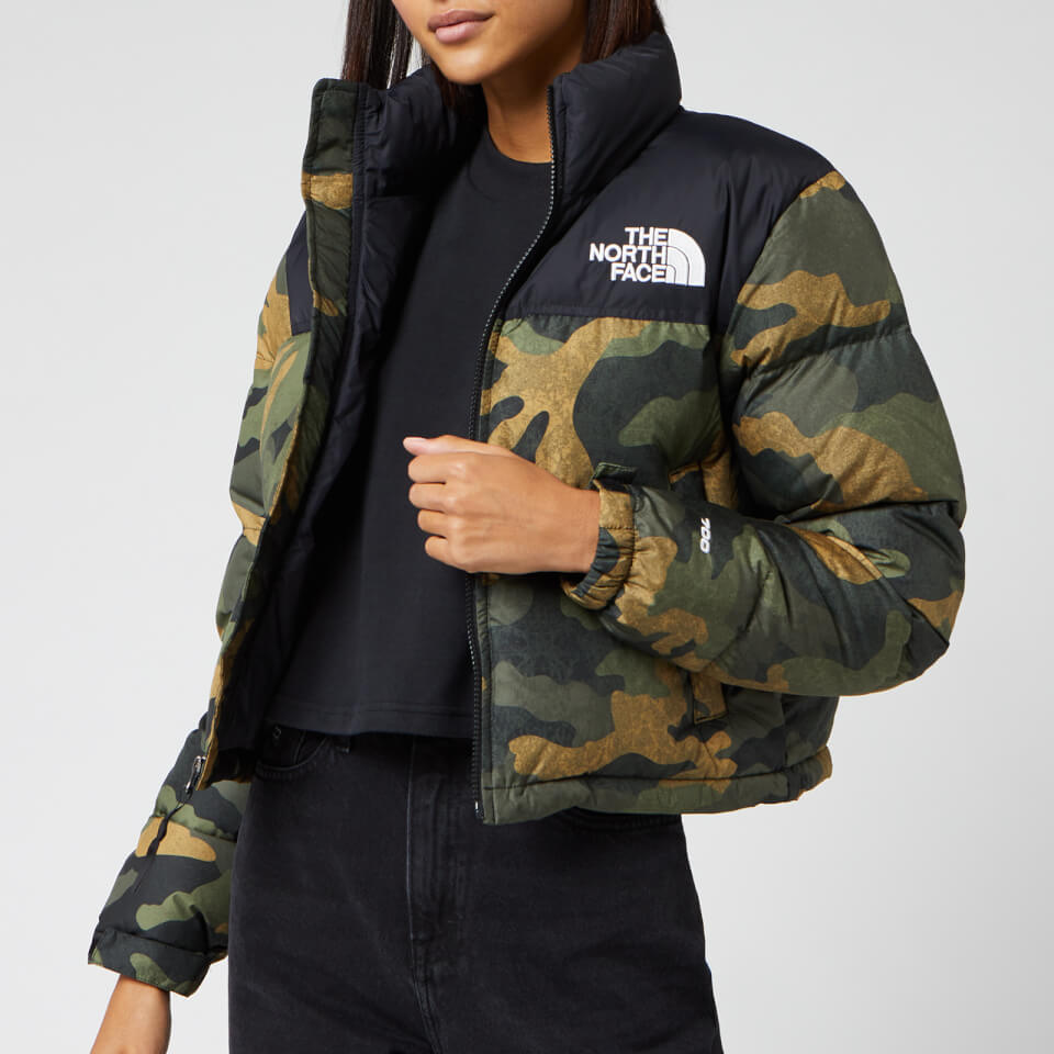north face camo jacket womens