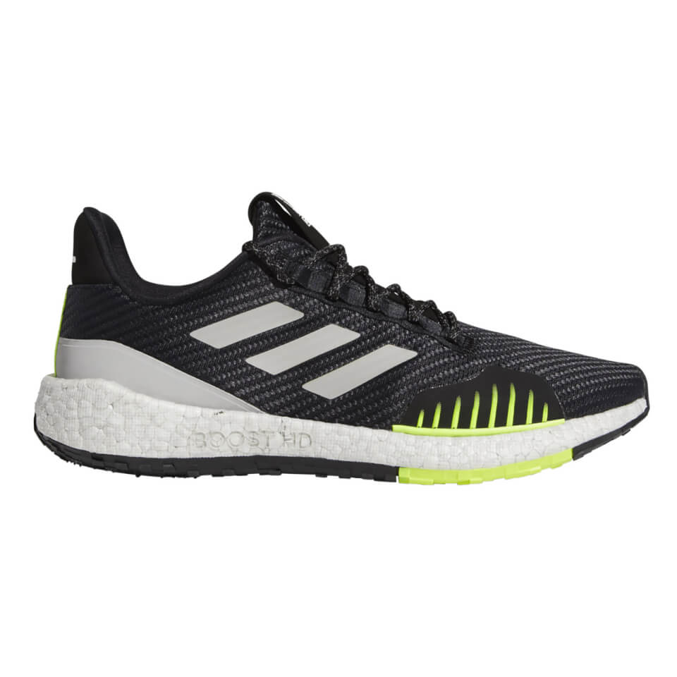 adidas Pulseboost HD PRCT Running Shoes - Black/Grey/Yellow | ProBikeKit.com
