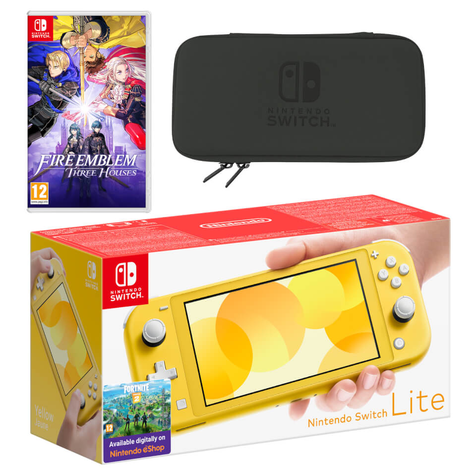 Nintendo Switch Lite (Yellow) Fire Emblem: Three Houses ...