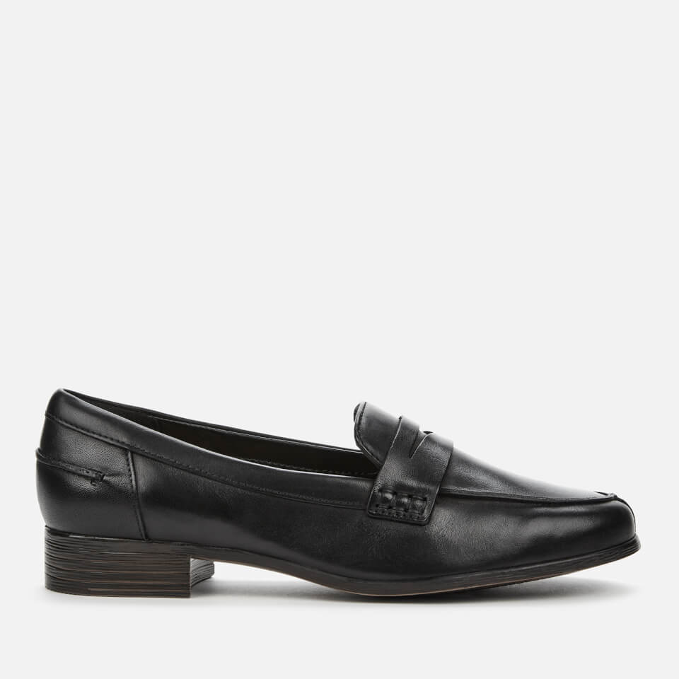 clarks black loafers