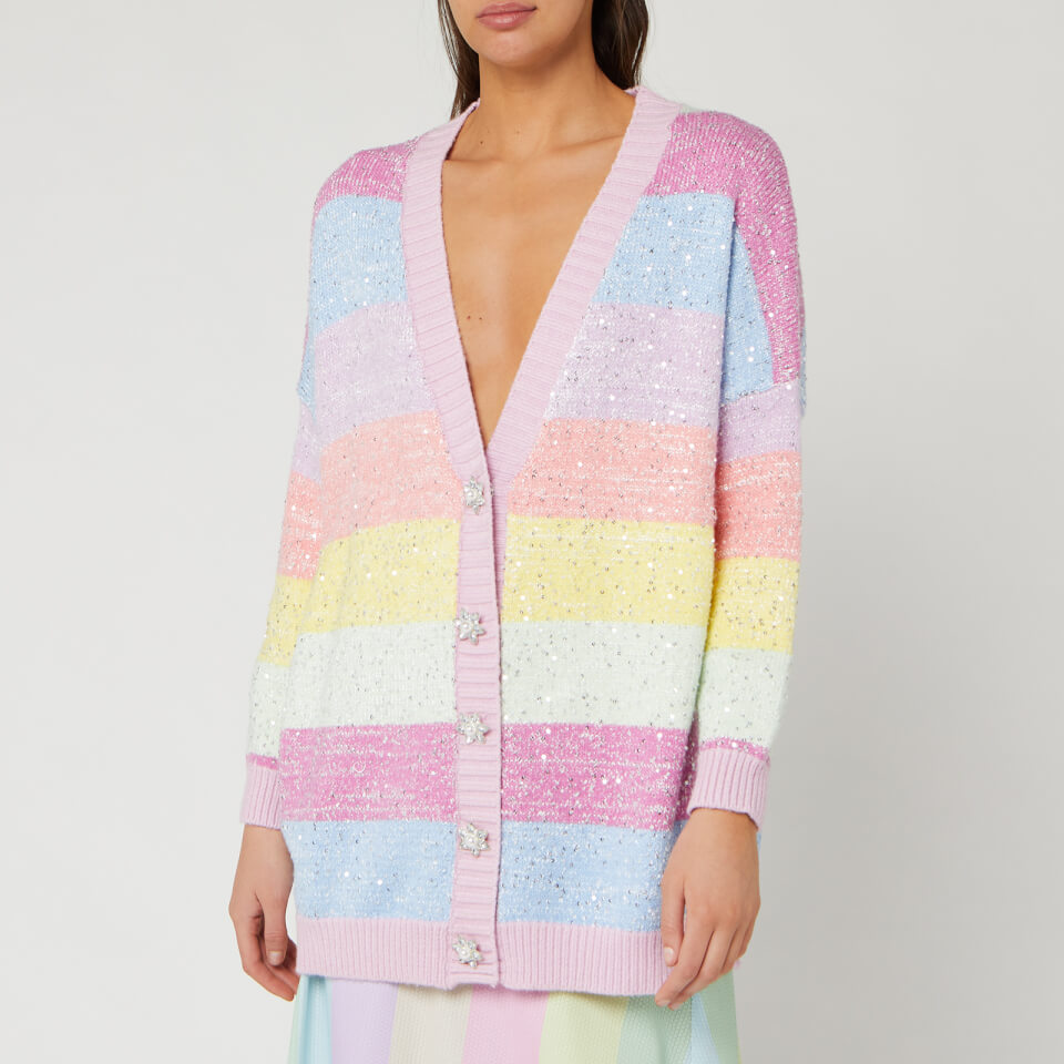 pastel rainbow cardigan
