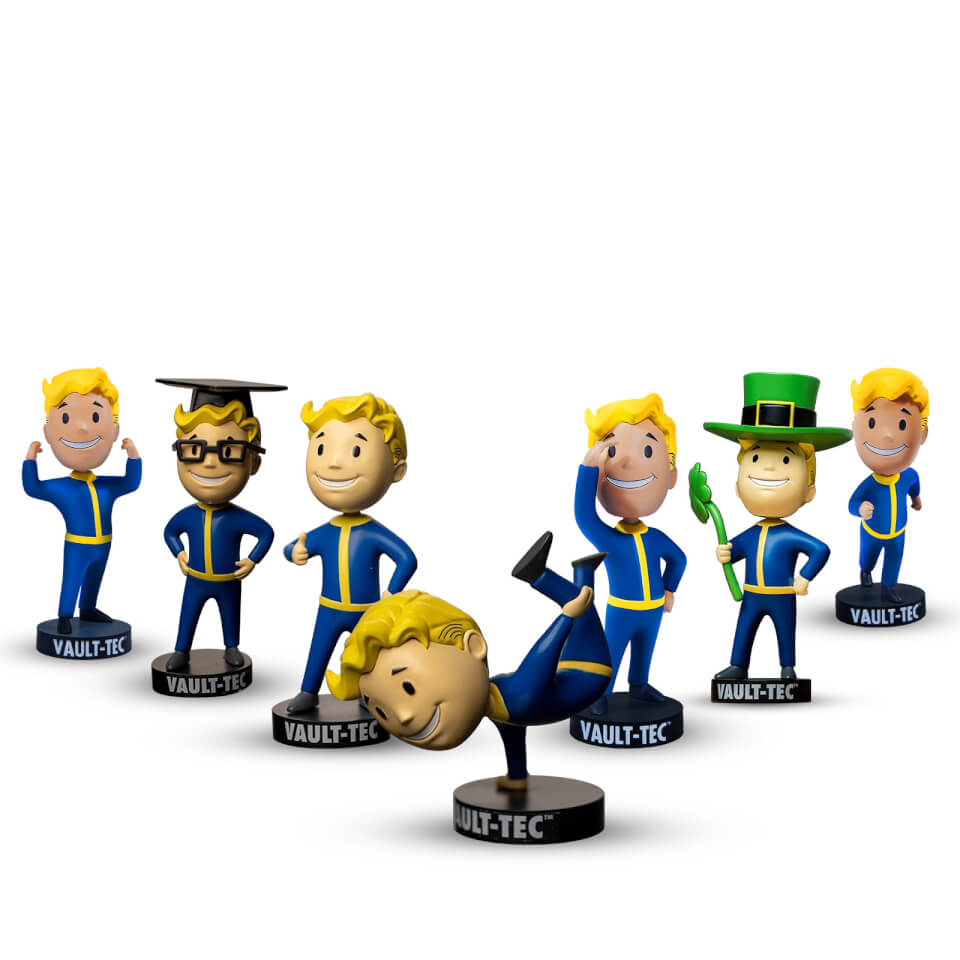 Fallout Vault Boy S P E C I A L Bobblehead Complete Set Of 7