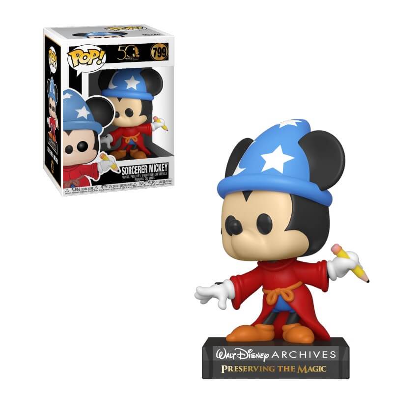 Disney Archives Sorcerer Mickey Mouse Funko Pop Vinyl Pop In A