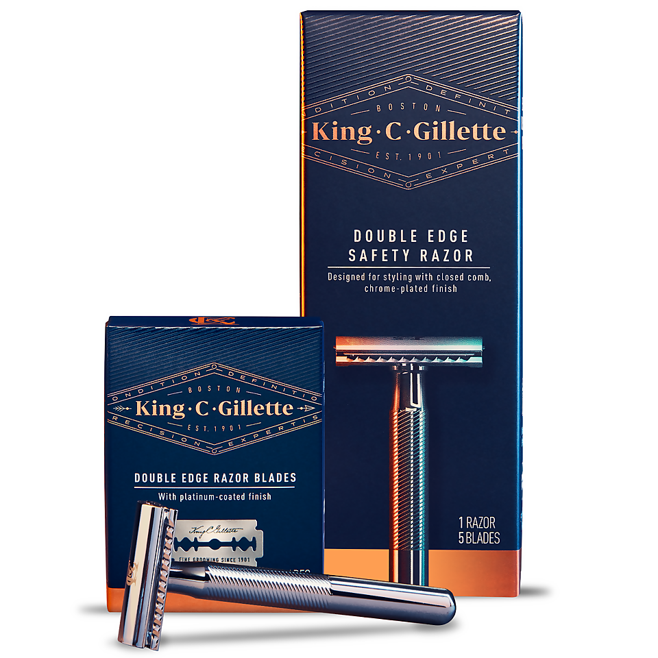 King C. Gillette Double Edge Razor & Blades (15 Pack) | Gillette UK