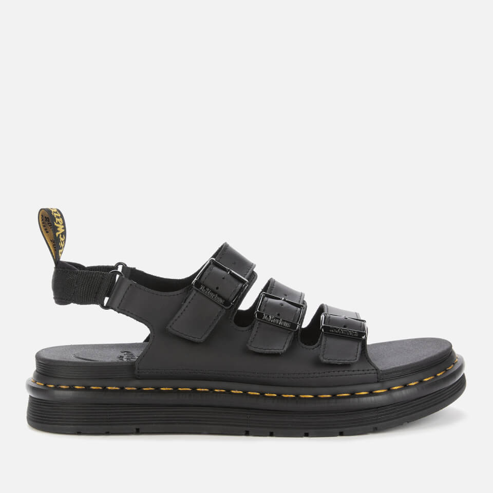 Dr. Martens Men's Solomon Hydro Leather Sandals - Black | FREE UK ...