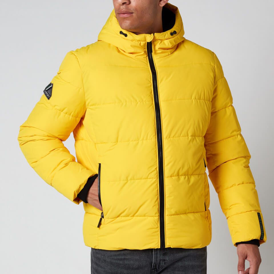 Superdry Men's Sports Puffer Jacket - Yellow | TheHut.com