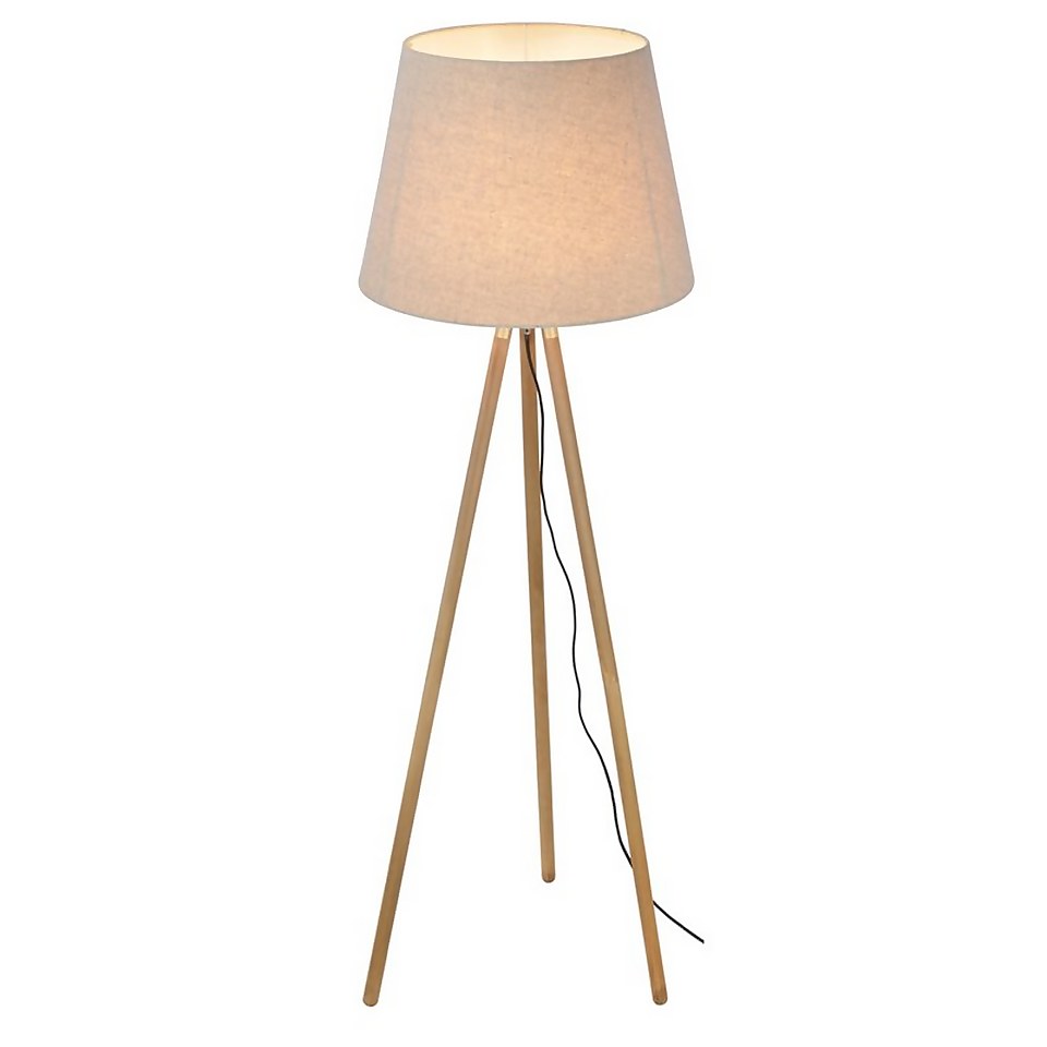 Isla Tripod Floor Lamp Homebase
