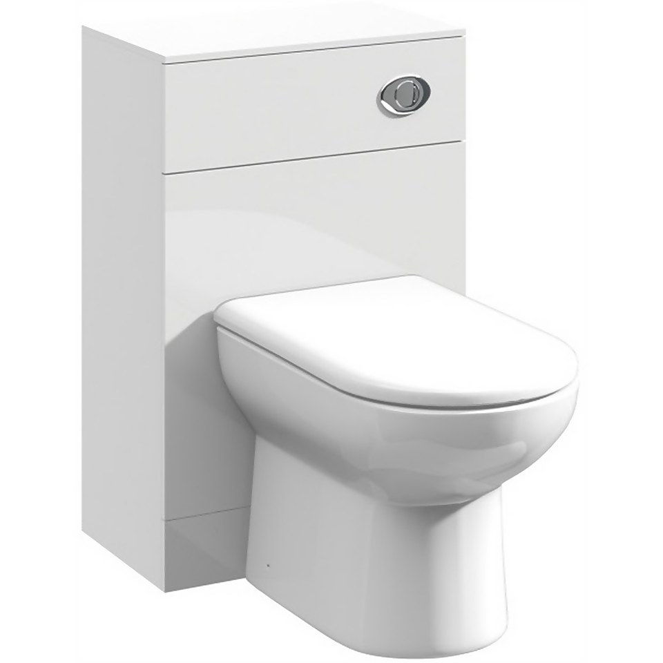 Balterley Orbit 500x300mm WC Unit Gloss White Homebase