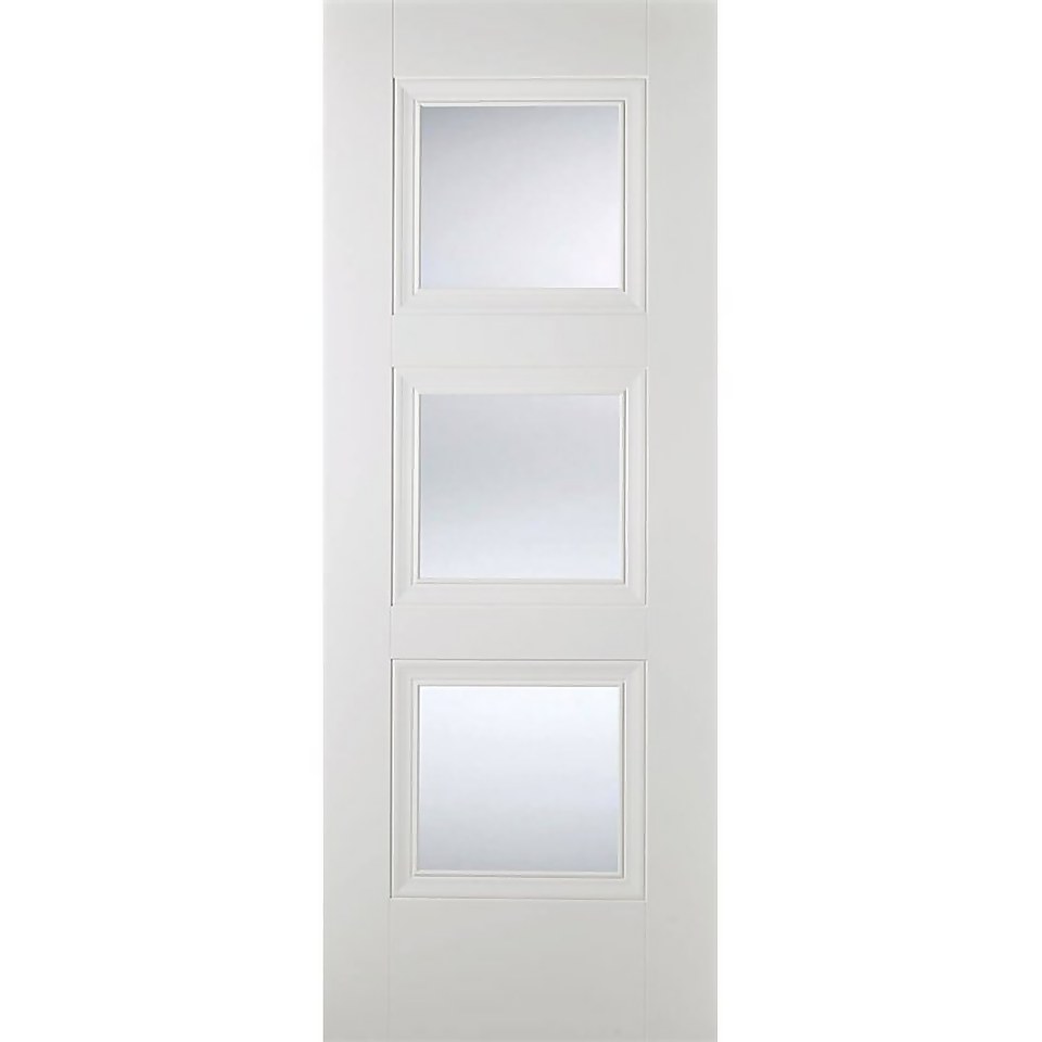 Amsterdam Internal Glazed Primed White 3 Lite Door 686 x 1981mm