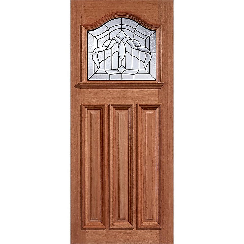 Estate Crown Hardwood Glazed Exterior Door 2083 x 864 x 44 Homebase