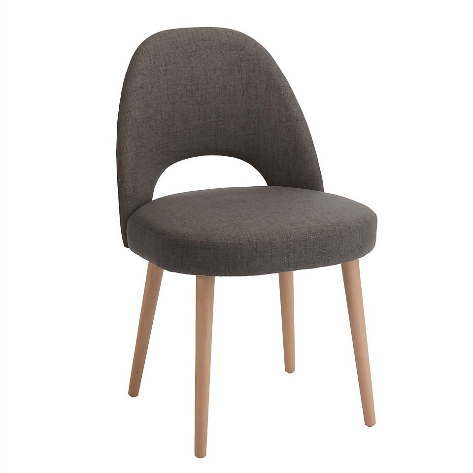 Riga Cali Upholstered Dining Chairs Set of 2 Steel Homebase