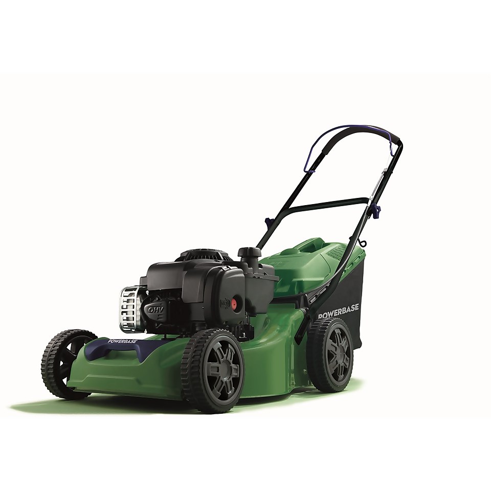 Powerbase 41cm Petrol Push Lawnmower 300E Homebase