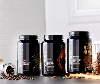 3 tubs of IdealRaw in a line