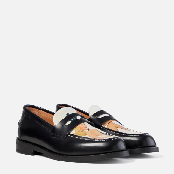 Wilde Vintage Sketch Penny Loafers