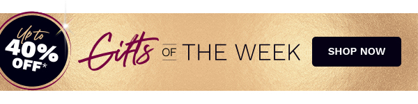 Έως και 40% έκπτωση* στα Δώρα της Εβδομάδας, αγοράστε τώρα!